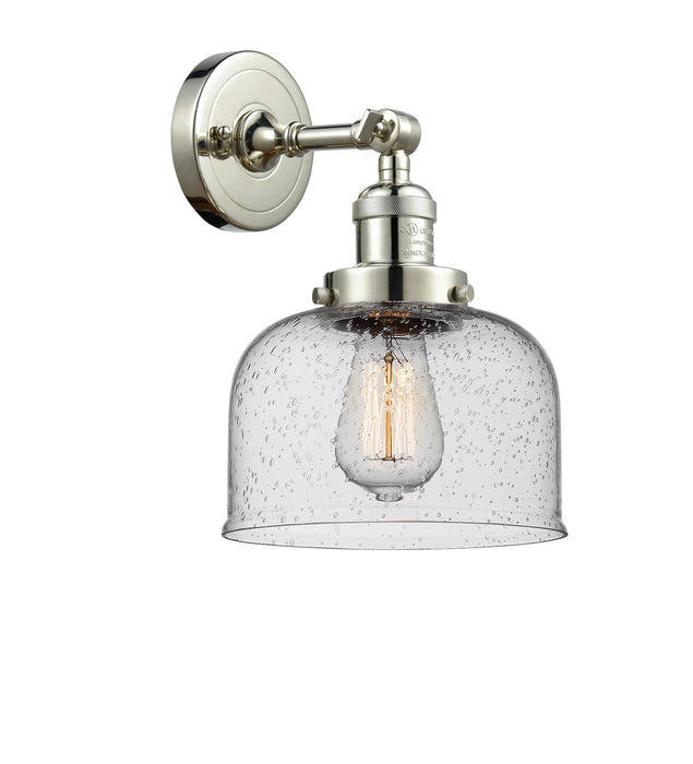Innovations 203-PN-G74 One Light Wall Sconce, Polished Nickel