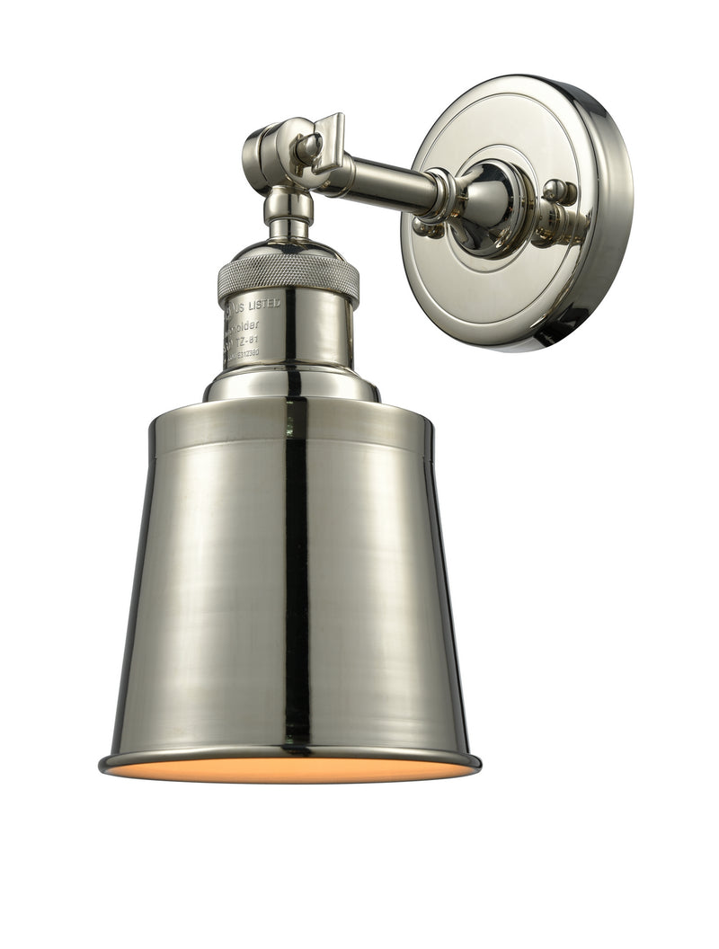 Innovations 203-PN-M9 One Light Wall Sconce, Polished Nickel