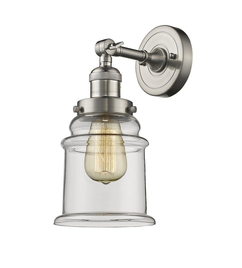 Innovations 203-SN-G182 One Light Wall Sconce, Brushed Satin Nickel