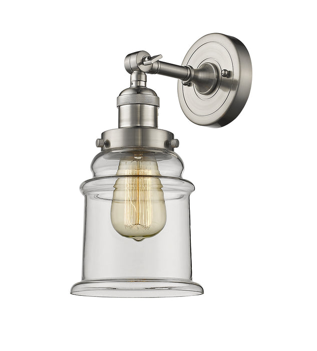 Innovations 203-SN-G182 One Light Wall Sconce, Brushed Satin Nickel