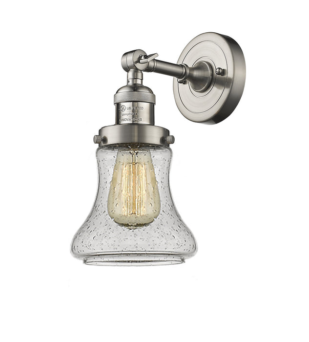 Innovations 203-SN-G194 One Light Wall Sconce, Brushed Satin Nickel