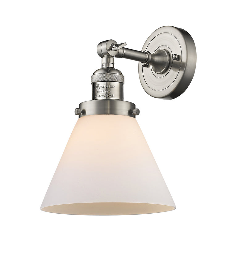 Innovations 203-SN-G41 One Light Wall Sconce, Brushed Satin Nickel