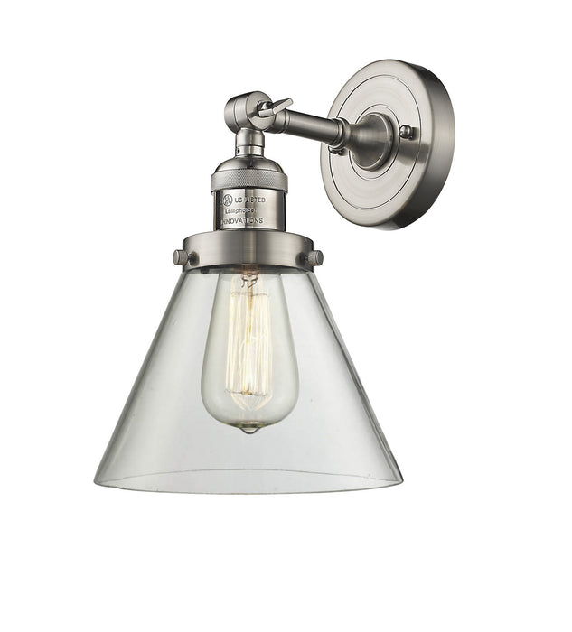 Innovations 203-SN-G42 One Light Wall Sconce, Brushed Satin Nickel