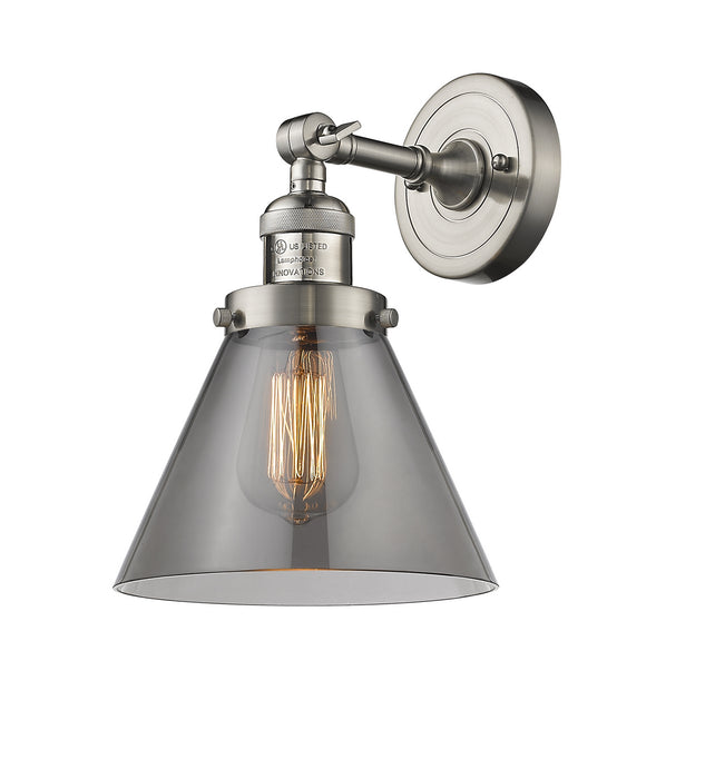 Innovations 203-SN-G43 One Light Wall Sconce, Brushed Satin Nickel
