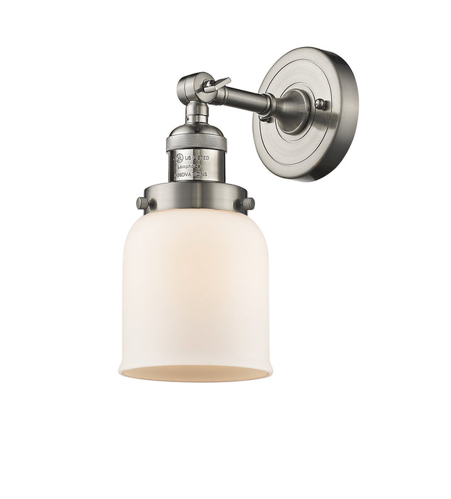 Innovations 203-SN-G51 One Light Wall Sconce, Brushed Satin Nickel