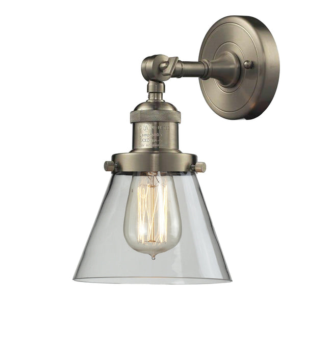Innovations 203-SN-G62 One Light Wall Sconce, Brushed Satin Nickel