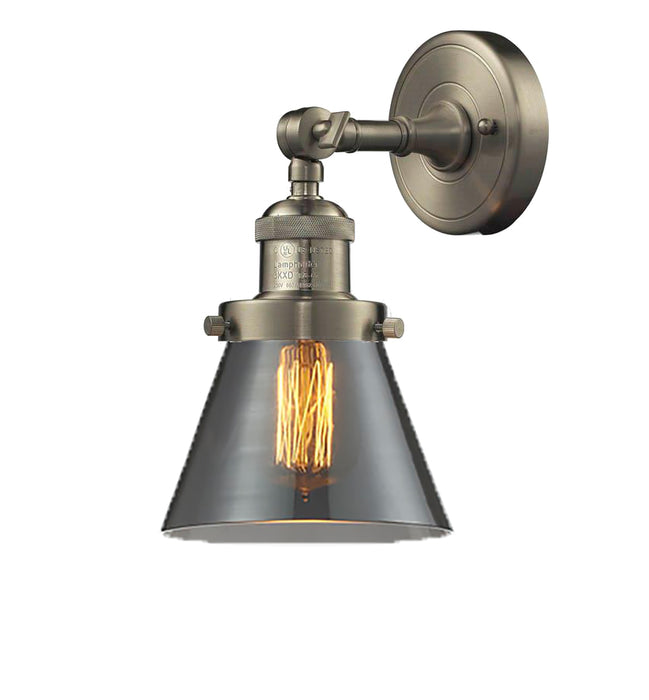 Innovations 203-SN-G63 One Light Wall Sconce, Brushed Satin Nickel