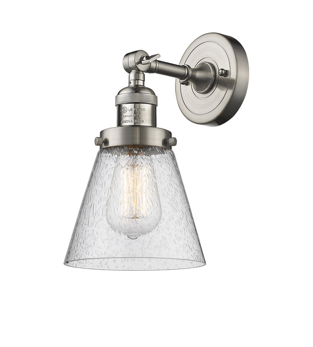 Innovations 203-SN-G64 One Light Wall Sconce, Brushed Satin Nickel