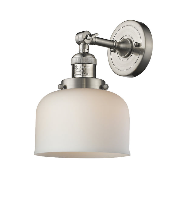 Innovations 203-SN-G71 One Light Wall Sconce, Brushed Satin Nickel
