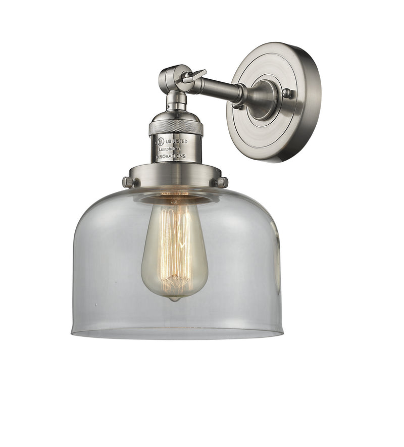 Innovations 203-SN-G72 One Light Wall Sconce, Brushed Satin Nickel
