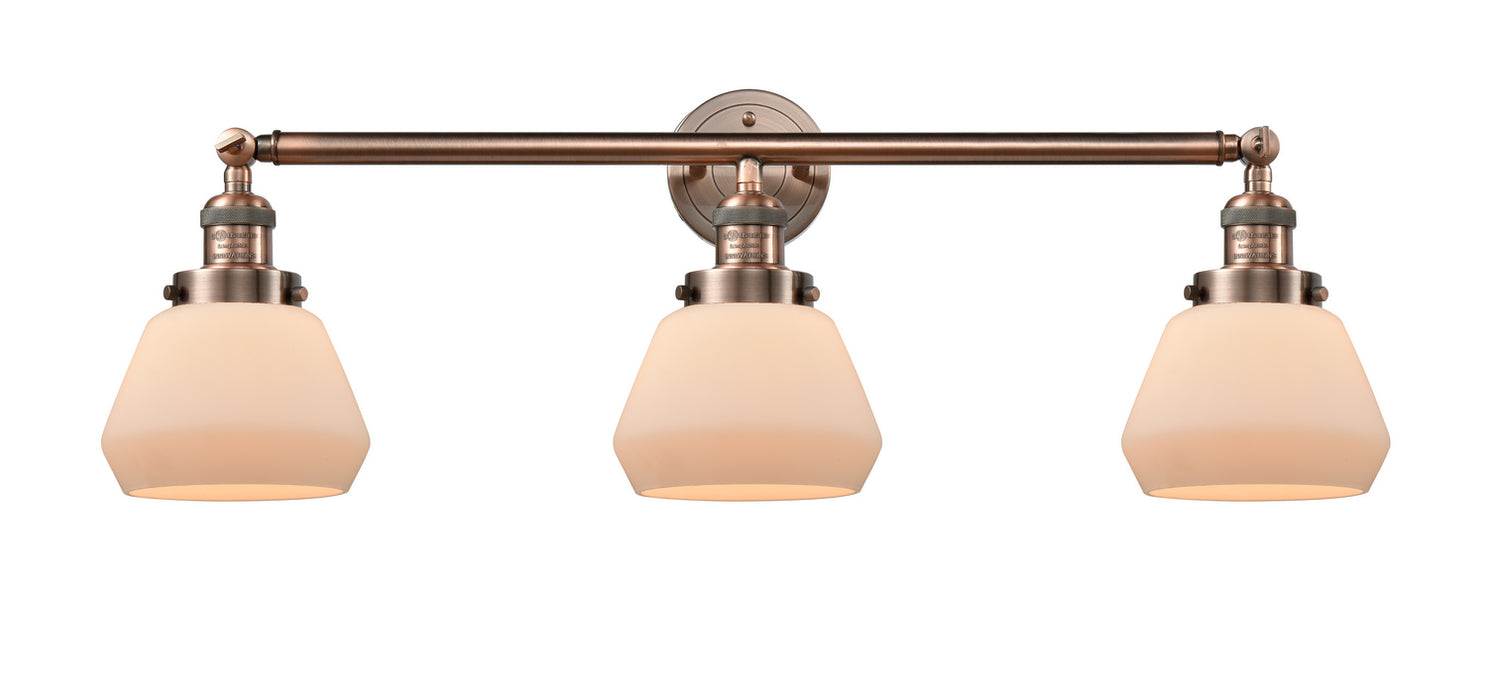 Innovations 205-AC-G171 Three Light Bath Vanity, Antique Copper