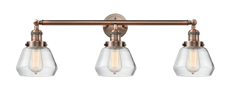 Innovations 205-AC-G172 Three Light Bath Vanity, Antique Copper