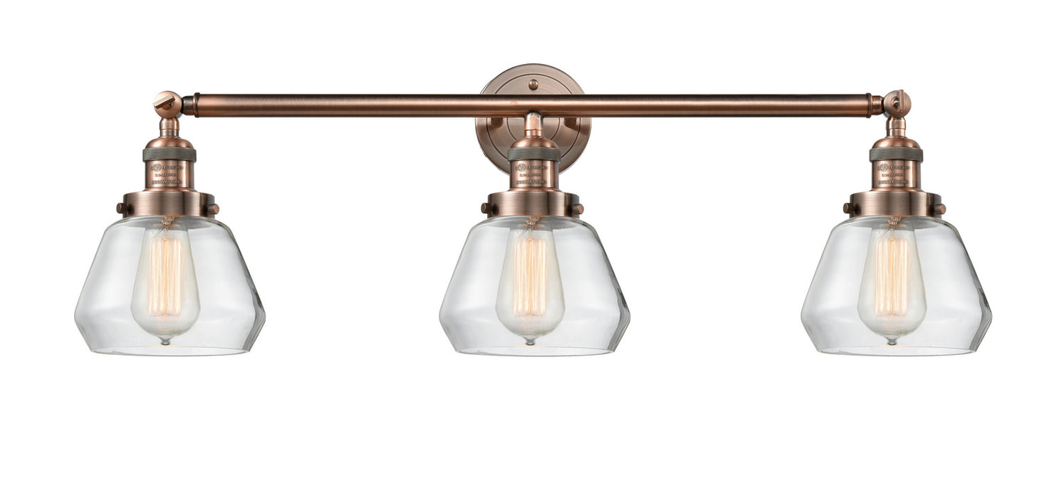 Innovations 205-AC-G172 Three Light Bath Vanity, Antique Copper
