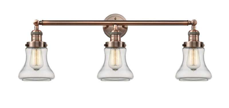 Innovations 205-AC-G192 Three Light Bath Vanity, Antique Copper