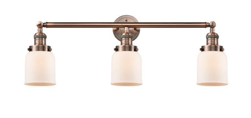 Innovations 205-AC-G51 Three Light Bath Vanity, Antique Copper