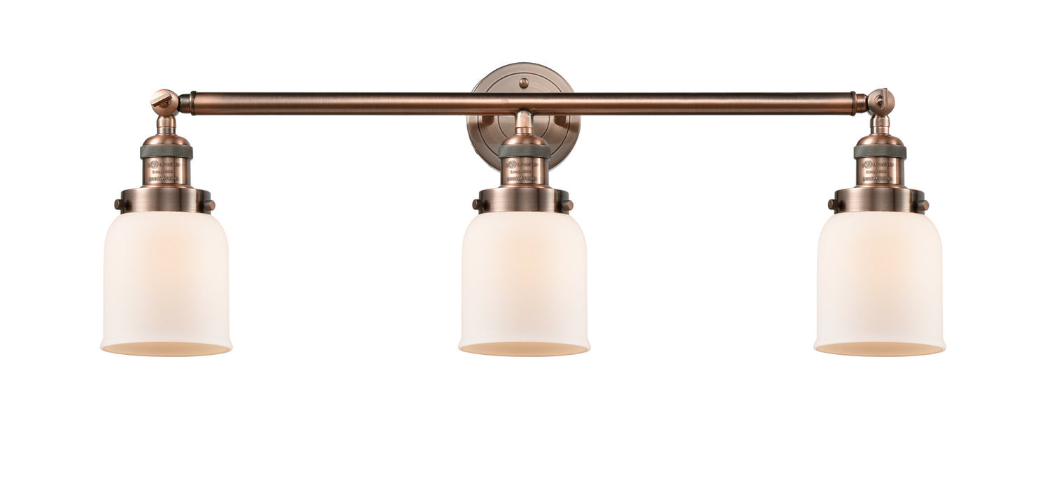 Innovations 205-AC-G51 Three Light Bath Vanity, Antique Copper
