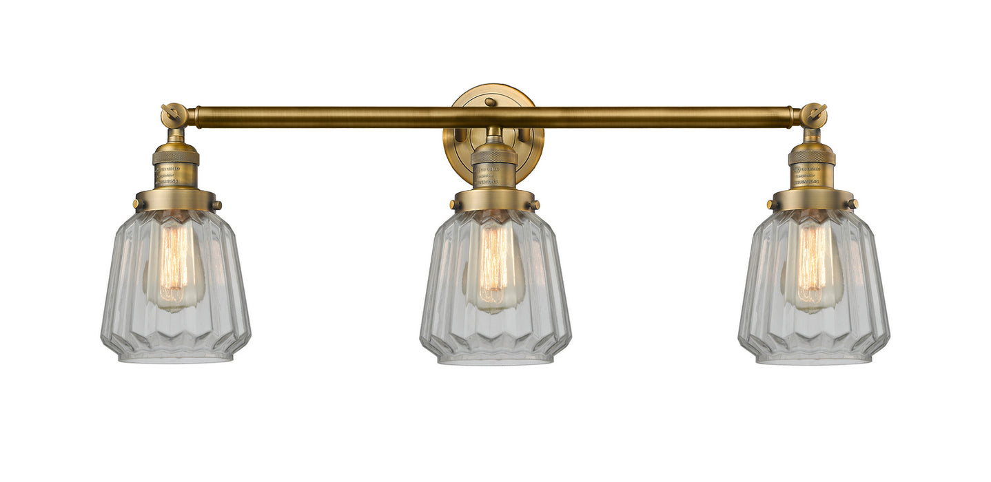 Innovations 205-BB-G142 Three Light Bath Vanity, Brushed Brass