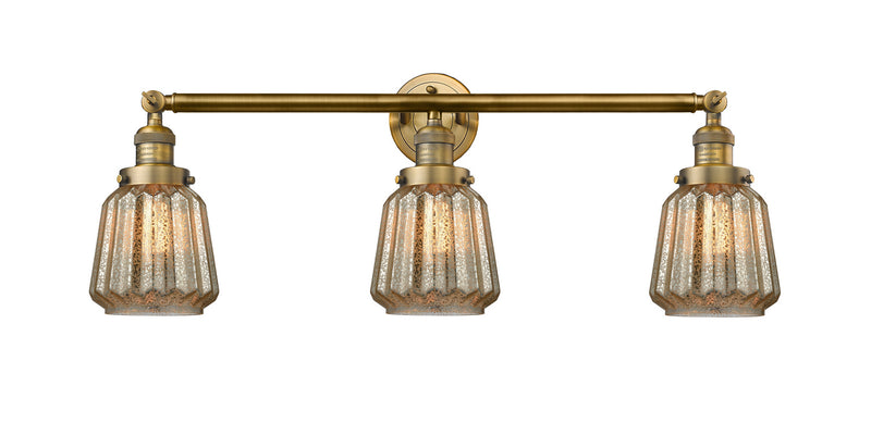 Innovations 205-BB-G146 Three Light Bath Vanity, Brushed Brass