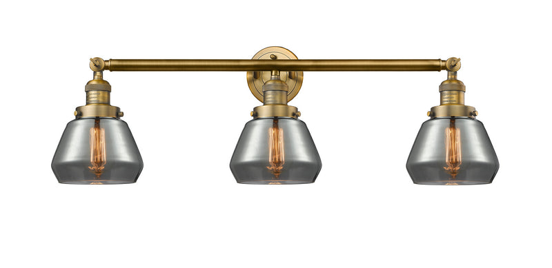 Innovations 205-BB-G173 Three Light Bath Vanity, Brushed Brass