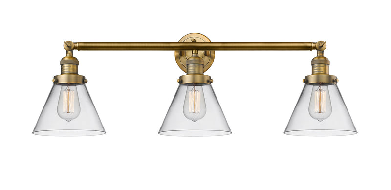 Innovations 205-BB-G42 Three Light Bath Vanity, Brushed Brass