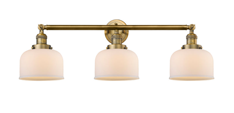 Innovations 205-BB-G71 Three Light Bath Vanity, Brushed Brass