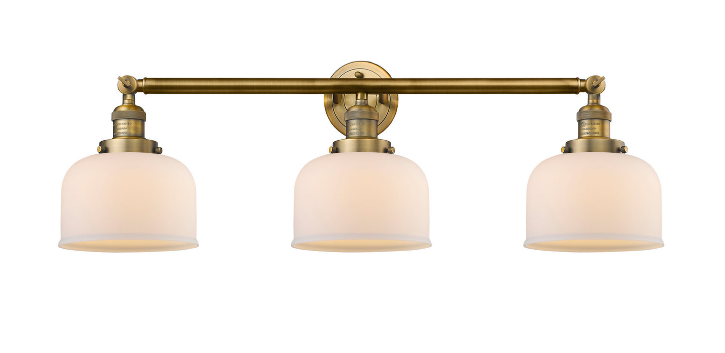 Innovations 205-BB-G71 Three Light Bath Vanity, Brushed Brass