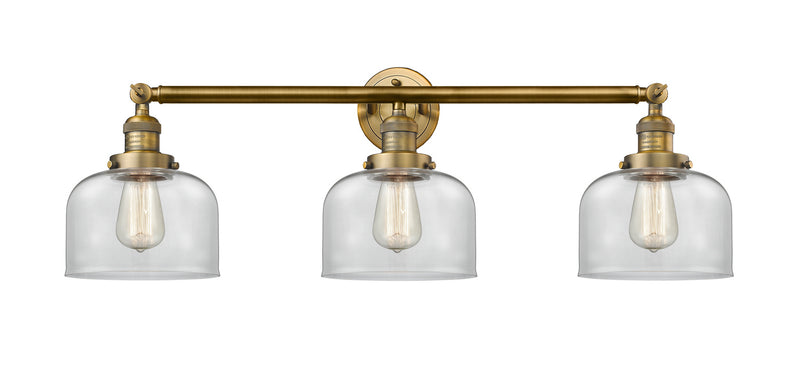 Innovations 205-BB-G72 Three Light Bath Vanity, Brushed Brass