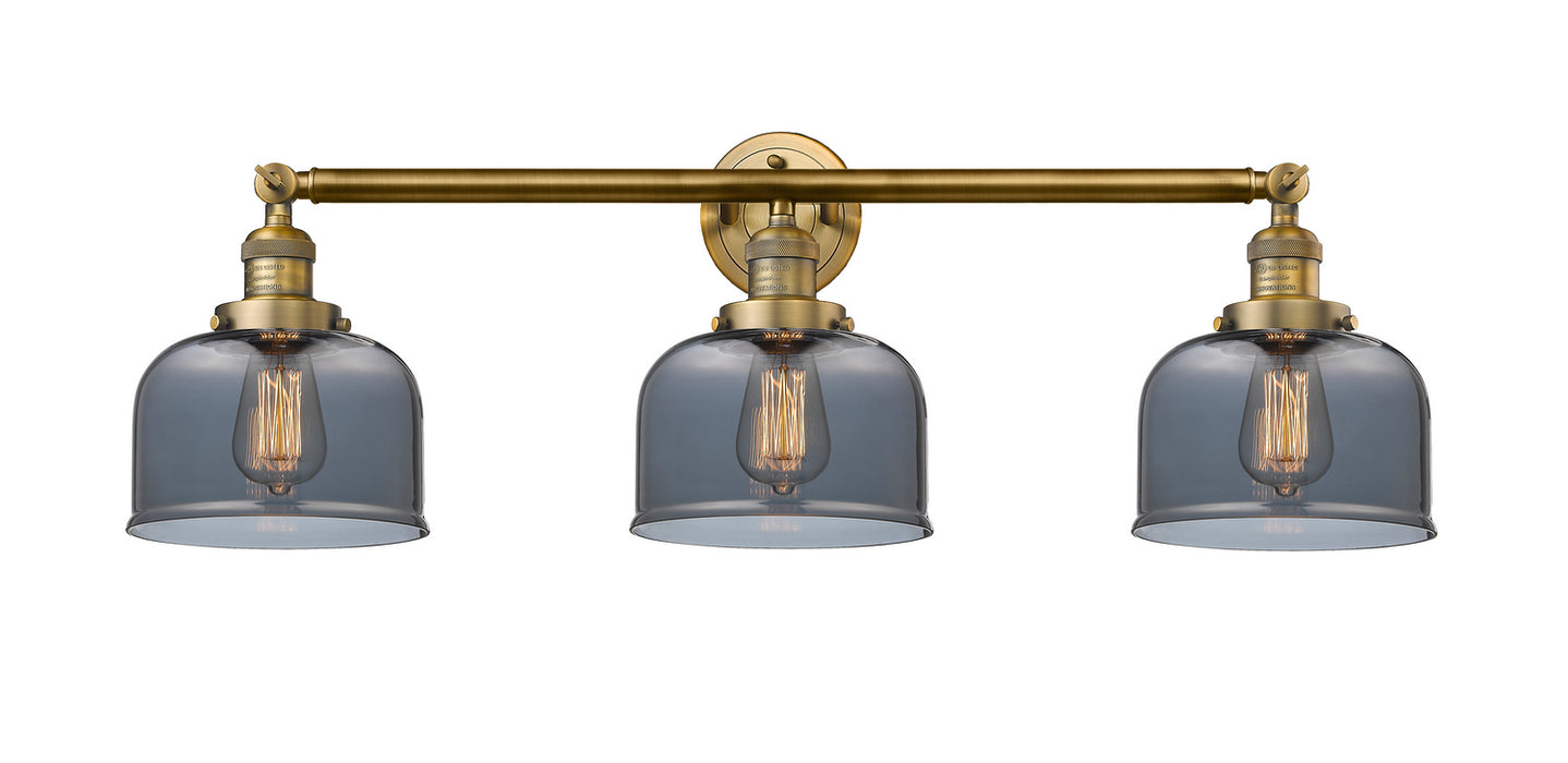 Innovations 205-BB-G73 Three Light Bath Vanity, Brushed Brass