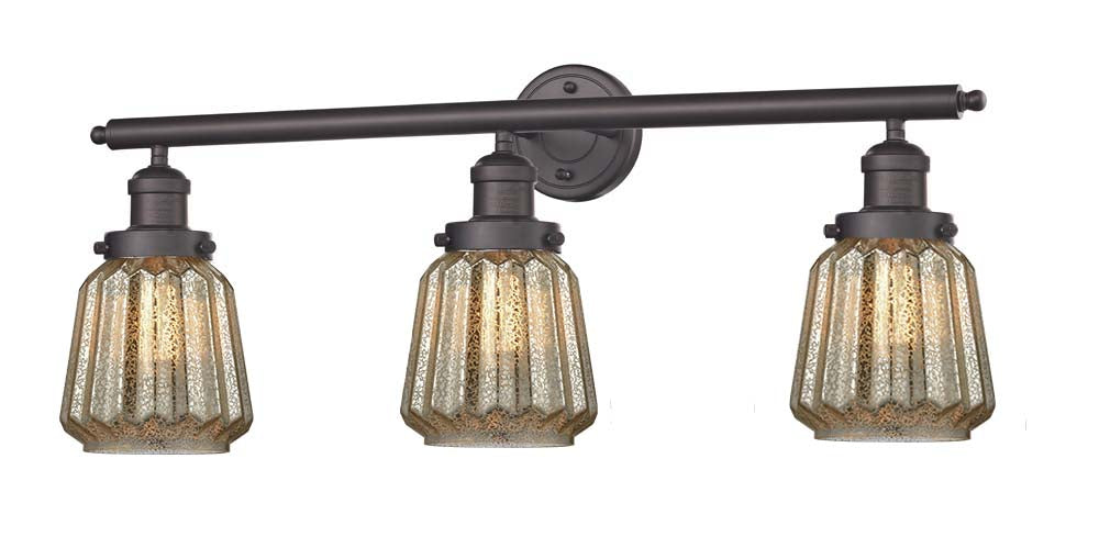 Innovations 205-OB-G146 Three Light Bath Vanity, Oil Rubbed Bronze