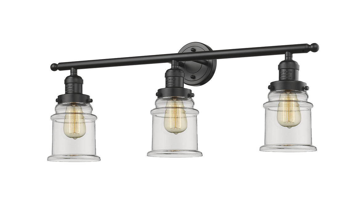 Innovations 205-OB-G182 Three Light Bath Vanity, Oil Rubbed Bronze