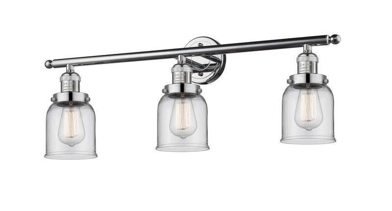 Innovations 205-PC-G52 Three Light Bath Vanity, Polished Chrome