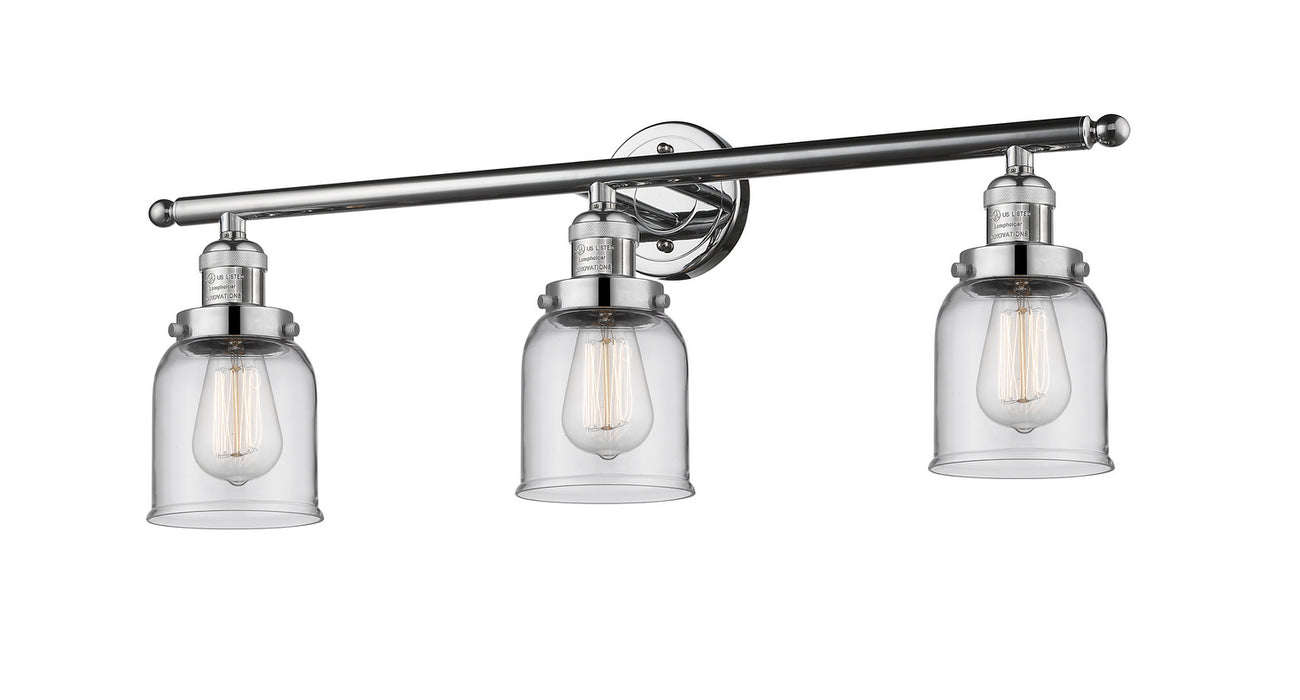 Innovations 205-PC-G52 Three Light Bath Vanity, Polished Chrome