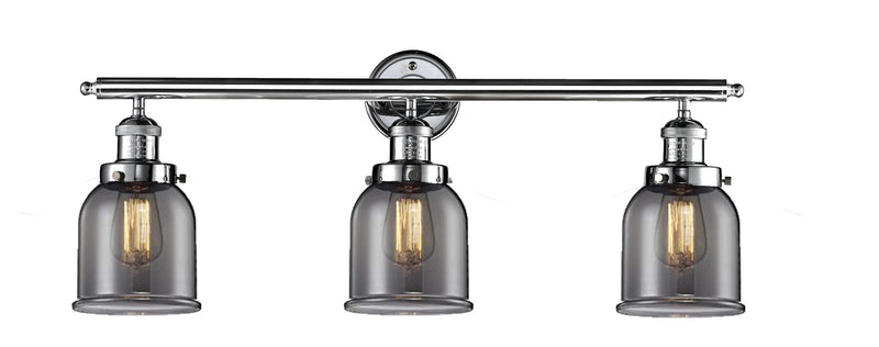 Innovations 205-PC-G53 Three Light Bath Vanity, Polished Chrome