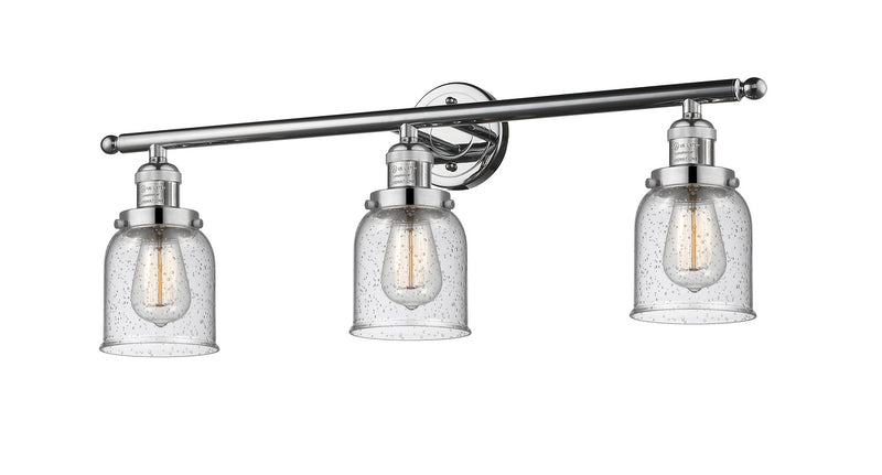 Innovations 205-PC-G54 Three Light Bath Vanity, Polished Chrome
