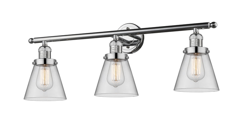 Innovations 205-PC-G62 Three Light Bath Vanity, Polished Chrome