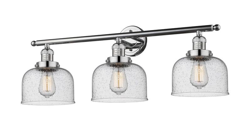 Innovations 205-PC-G74 Three Light Bath Vanity, Polished Chrome