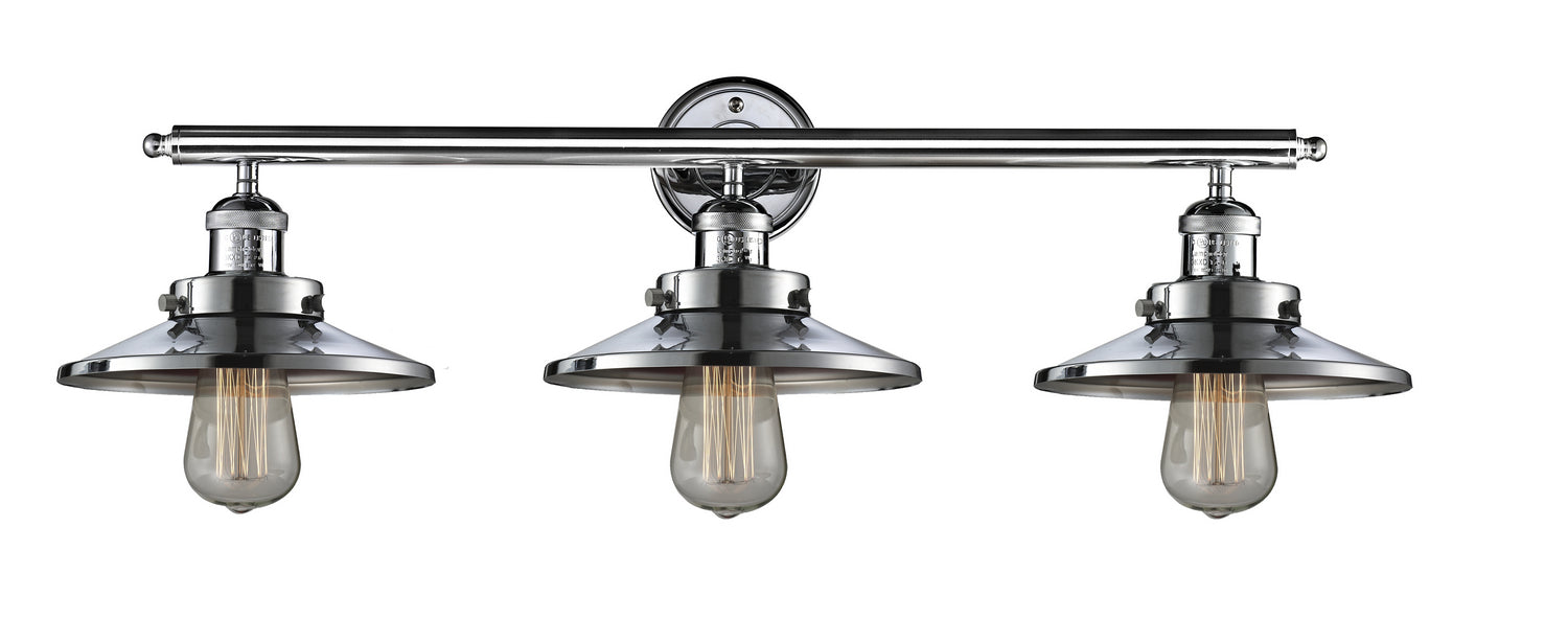 Innovations 205-PC-M7 Three Light Bath Vanity, Polished Chrome