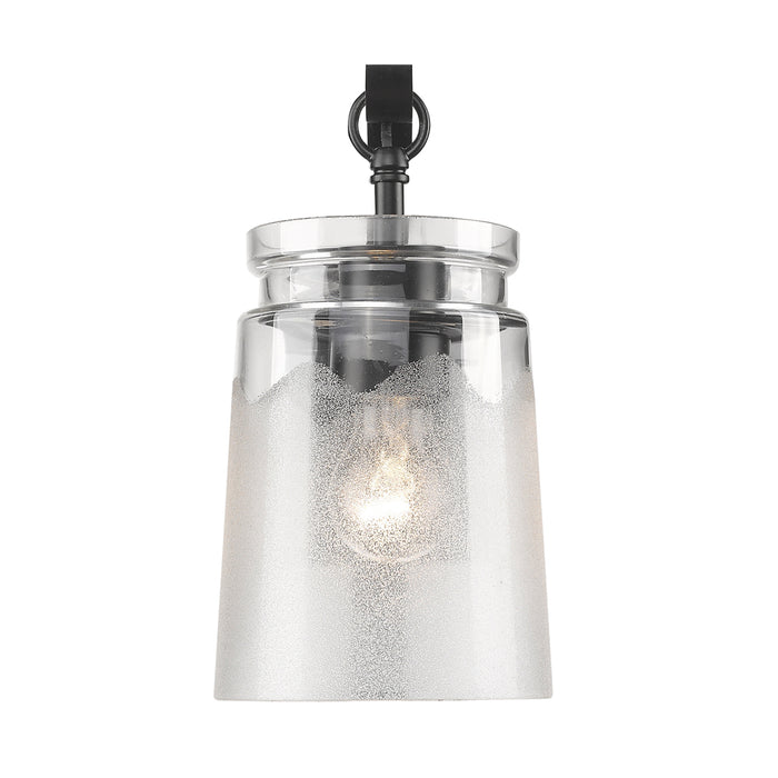 Golden 1405-1W BLK-CAG One Light Wall Sconce, Matte Black