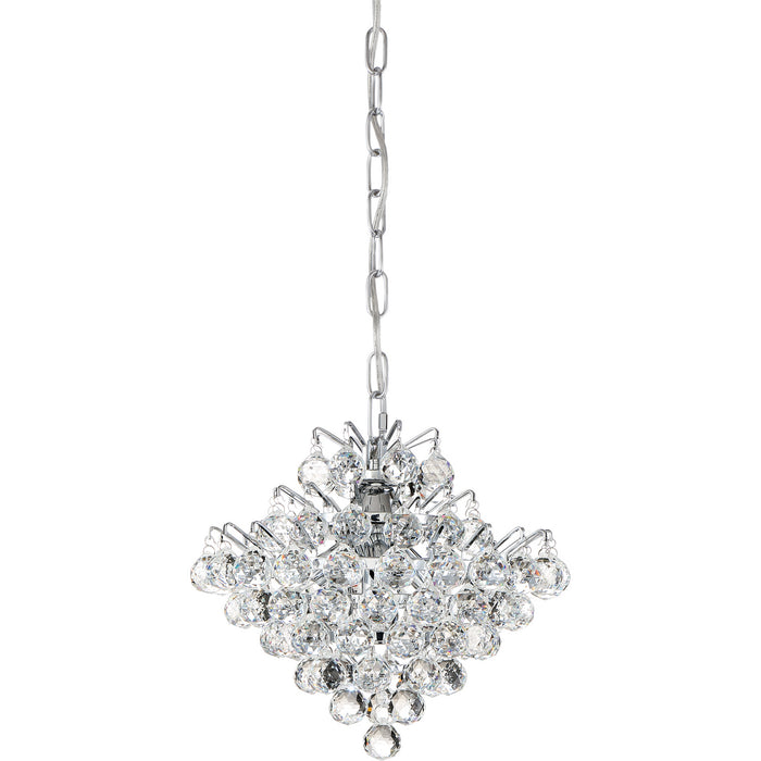 Quoizel BRX1512C Four Light Mini Pendant, Polished Chrome