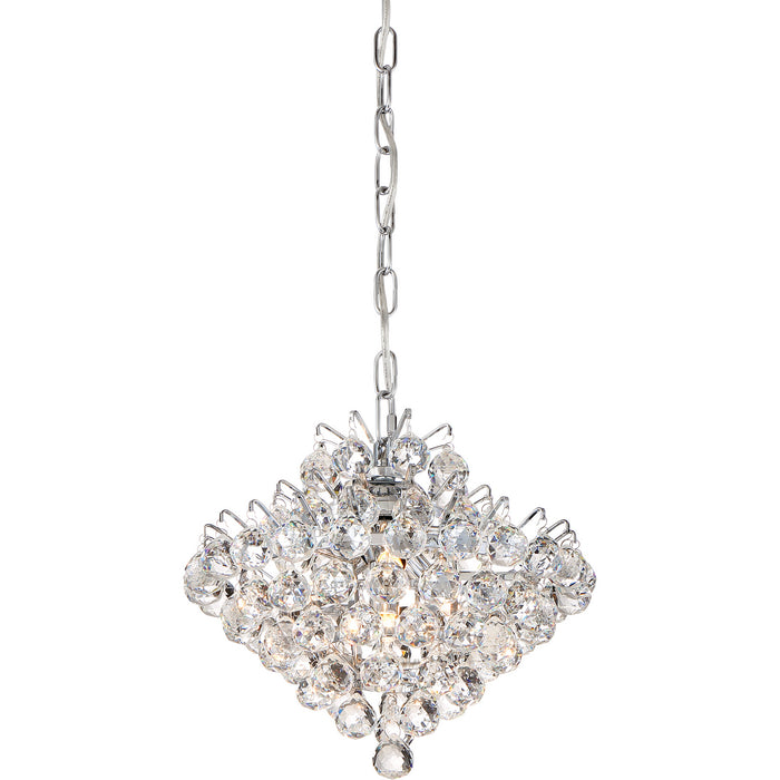 Quoizel BRX1512C Four Light Mini Pendant, Polished Chrome