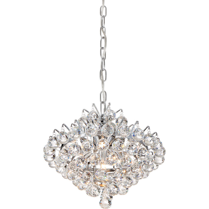 Quoizel BRX1512C Four Light Mini Pendant, Polished Chrome