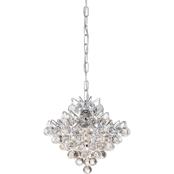 Quoizel BRX1512C Four Light Mini Pendant, Polished Chrome