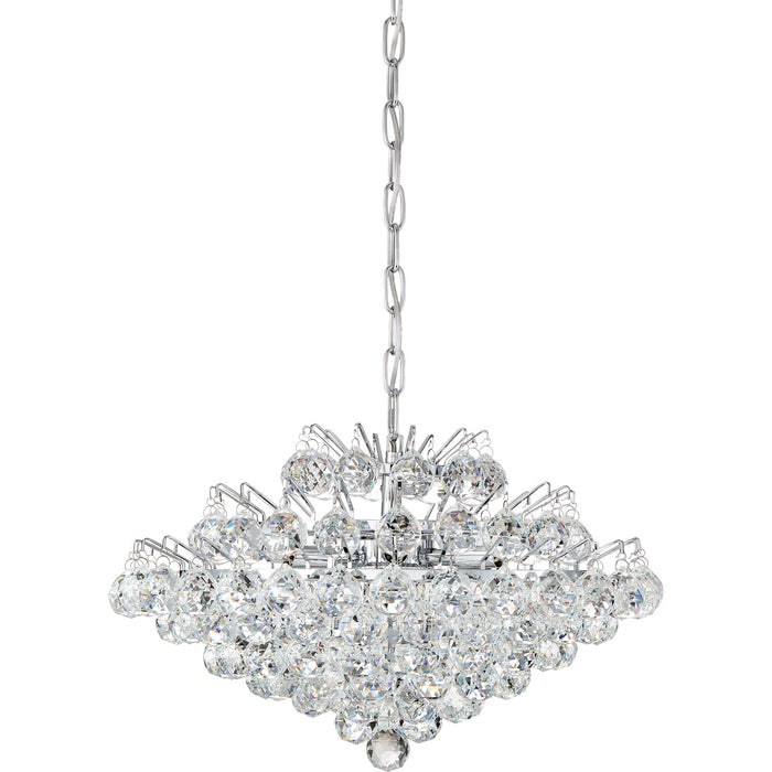 Quoizel BRX2820C Seven Light Pendant, Polished Chrome
