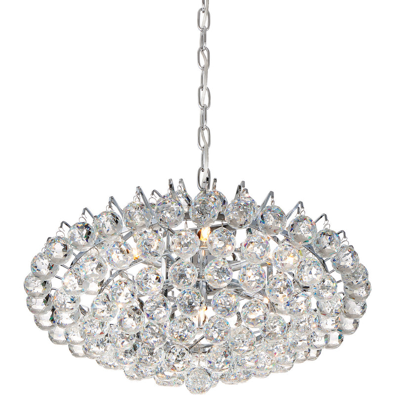 Quoizel BRX2820C Seven Light Pendant, Polished Chrome