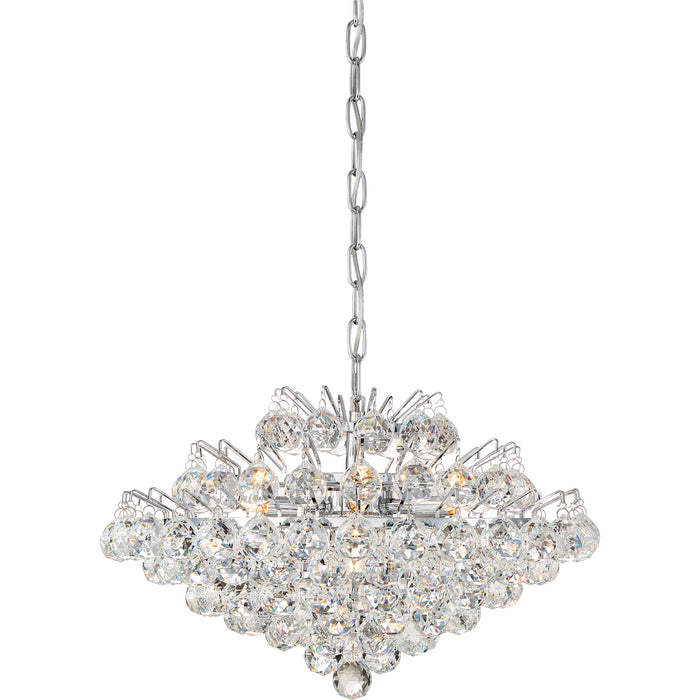 Quoizel BRX2820C Seven Light Pendant, Polished Chrome