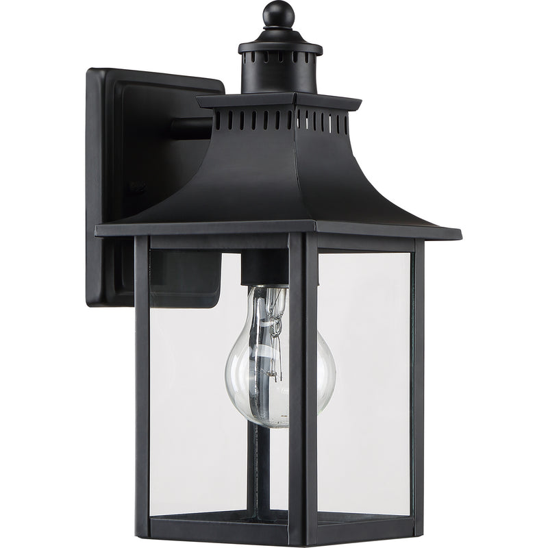 Quoizel CCR8406K One Light Outdoor Wall Lantern, Mystic Black