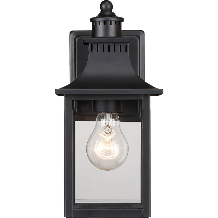 Quoizel CCR8406K One Light Outdoor Wall Lantern, Mystic Black