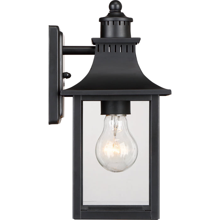 Quoizel CCR8406K One Light Outdoor Wall Lantern, Mystic Black