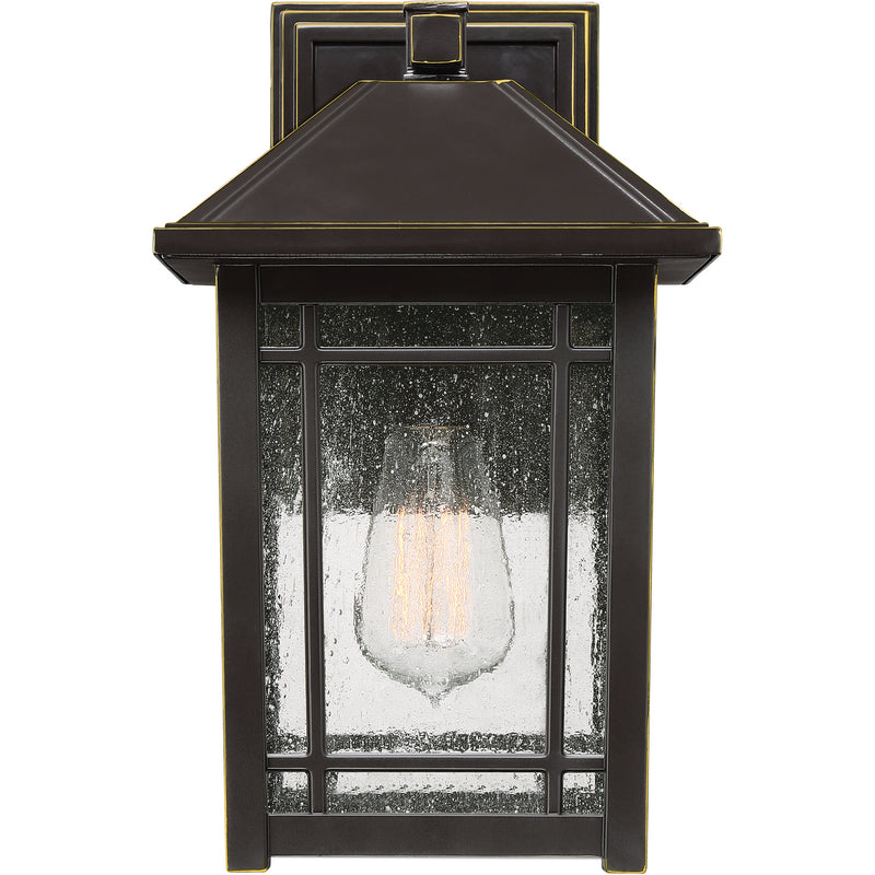 Quoizel CPT8408PN One Light Outdoor Wall Lantern, Palladian Bronze