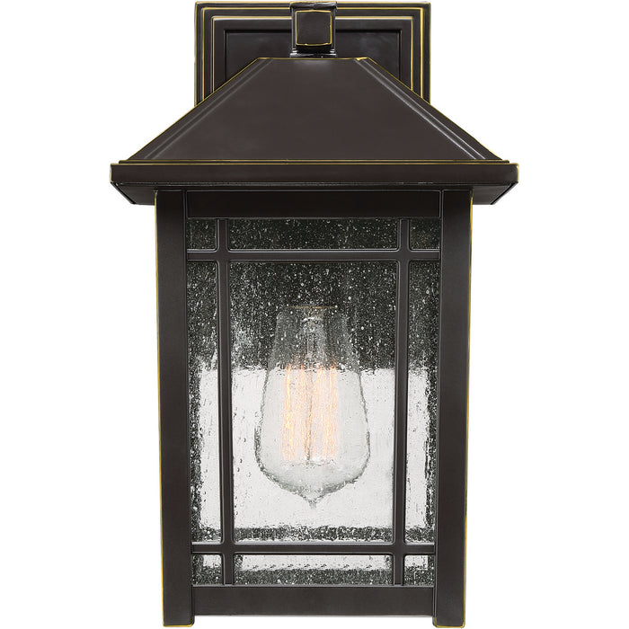 Quoizel CPT8408PN One Light Outdoor Wall Lantern, Palladian Bronze
